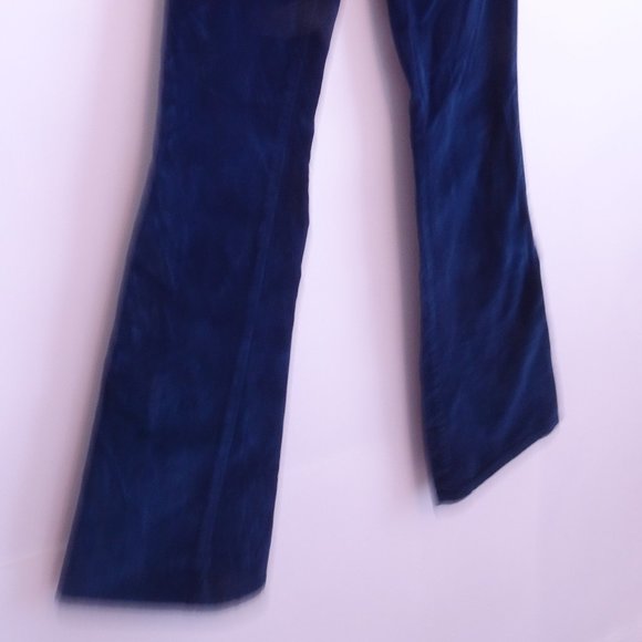 J BRAND JOAN Velvet Super High Rise Wide Flared Pants Jeans 26 Indigo NWT 248 - Picture 5 of 11